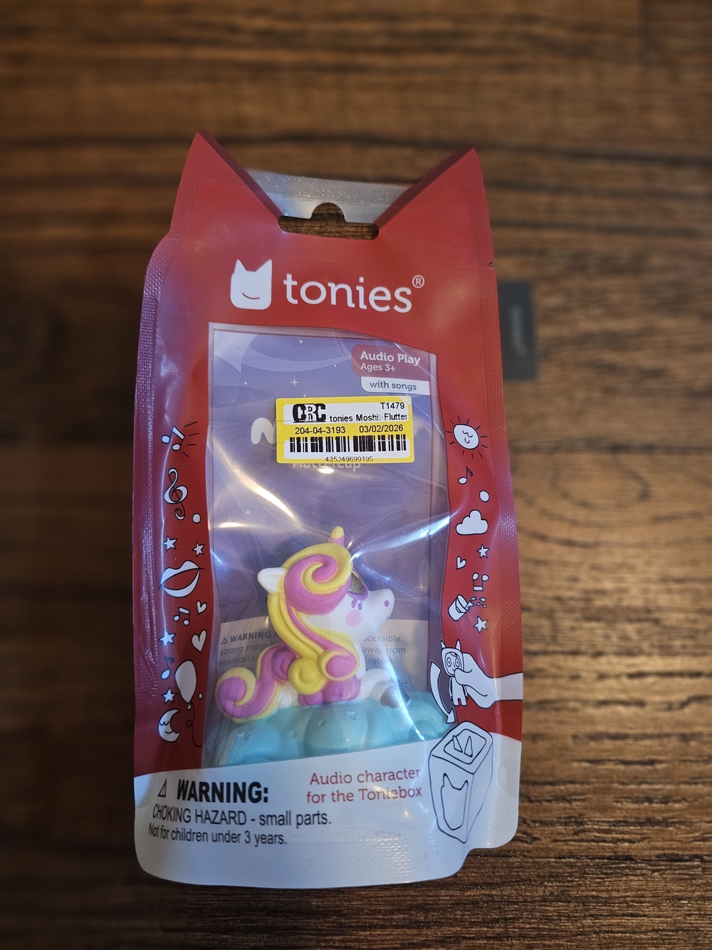 tonies Pink and Yellow Unicorn Tonie Audio Character